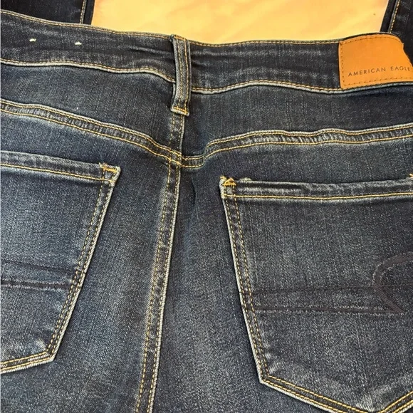 American Eagle Outfitters Dark Blue Skinny Jeans - Picture 2 of 4